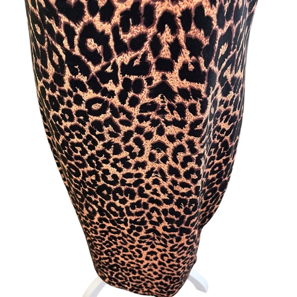 Pretty Little Thing Leopard Print Stretch Strappy Body Con MIdi Dress 12 - Picture 5 of 11